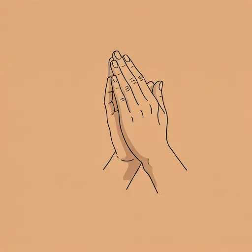 Hands in prayer
